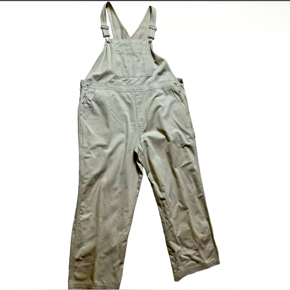 Nwot Venezia Jeans Women's Bib Carpenter Twill khaki Overalls size 18/20w